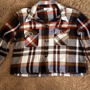 Plaid Button-Up Women's Jacket